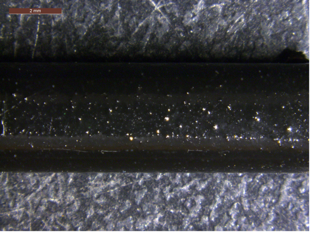 makroskopowa powierzchnia drutu